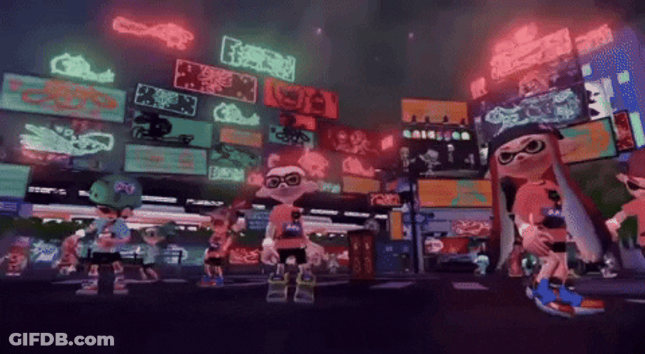 Splatoon Animated Dancing GIF