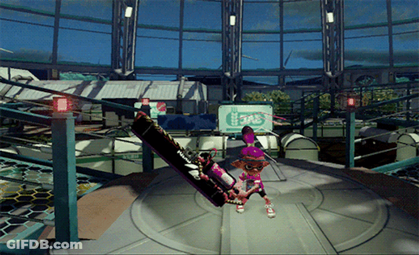 Splatoon Splatana Wiper Big Sword GIF