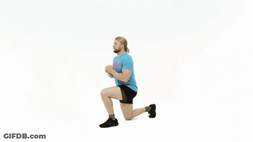 Split Jump Lunge Exercise GIF