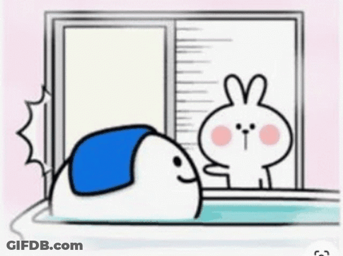 Spoiled Rabbit Bath Time GIF