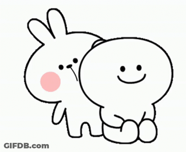 Spoiled Rabbit Soft Patting GIF