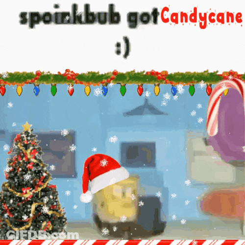 Spoinkbub Got Candycane Spongebob GIF