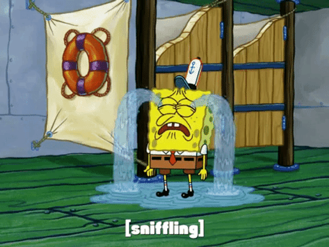 Spongbob Hilarious Crying GIF