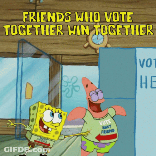 Sponge Bob And Patrick Vote GIF