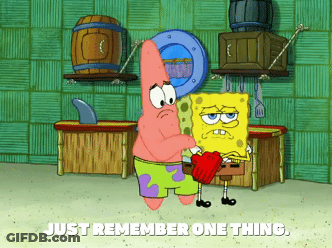 SpongeBob Advice With Great Power Comes Great Responsibility GIF