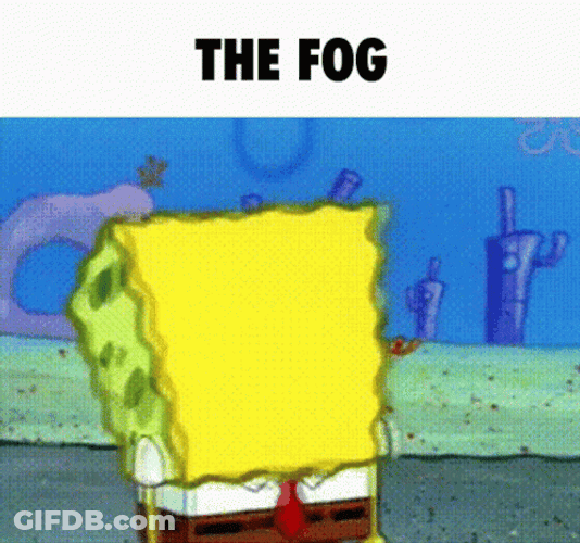 SpongeBob Afraid Of Fog GIF
