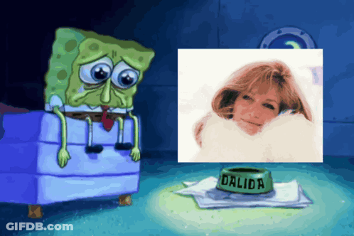 Spongebob And Dalida GIF