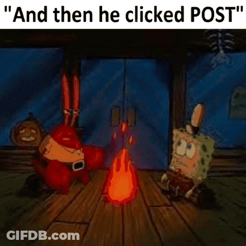 Spongebob And Krabby Patties Around Campfire GIF