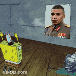 Spongebob And Man In Uniform GIF
