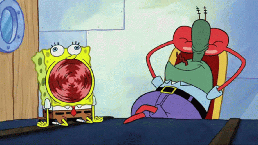 Spongebob And Mr. Crab Stay Cool GIF