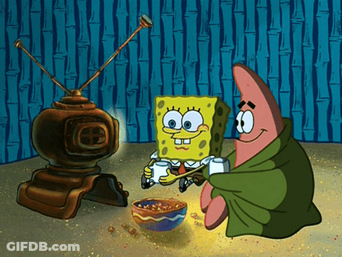 Spongebob And Patrick Are Playing A Video Game GIF