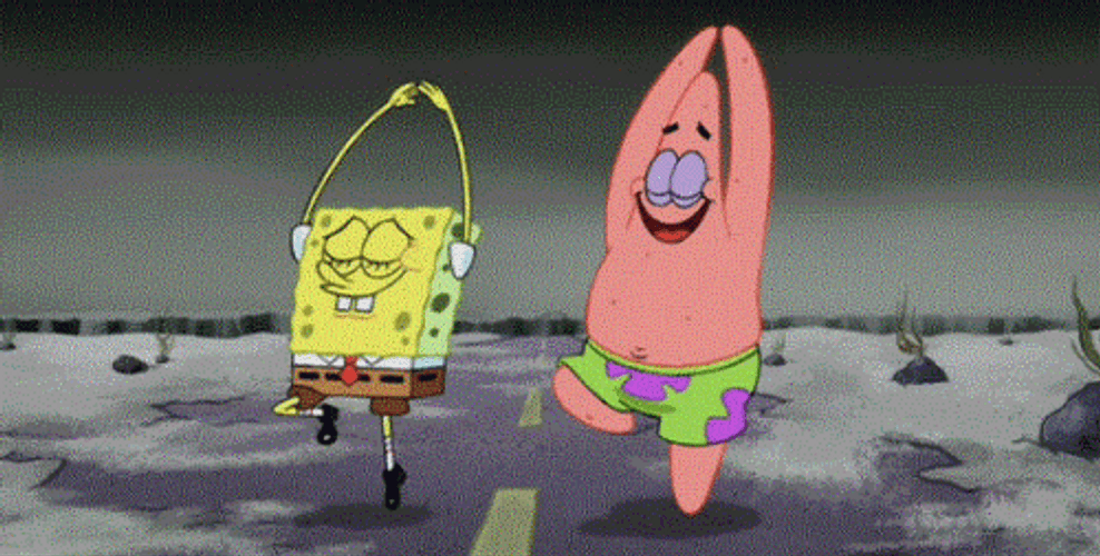 SpongeBob And Patrick Ballet Dancing GIF
