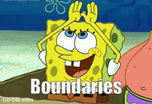 Spongebob And Patrick Boundaries GIF