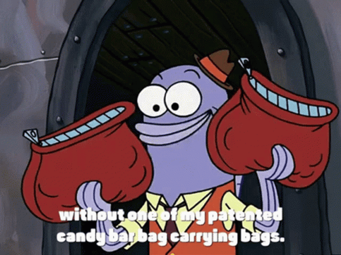 Spongebob And Patrick Chocolate Bar Fish Supplier GIF