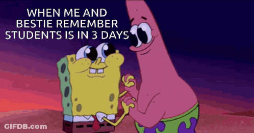SpongeBob And Patrick Holding Hands GIF