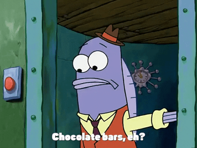Spongebob And Patrick Looking For Chocolate Bars GIF