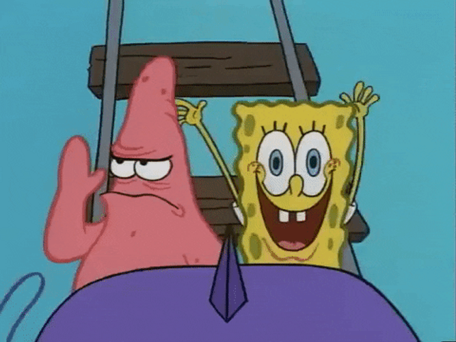 SpongeBob And Patrick Rollercoaster GIF