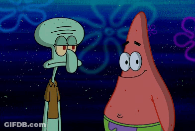SpongeBob And Patrick Saying Why Yall Looking At Me GIF