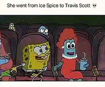 SpongeBob And Patrick Sitting In Theater GIF