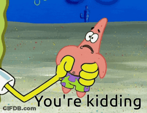SpongeBob And Patrick Sitting On Shelf GIF