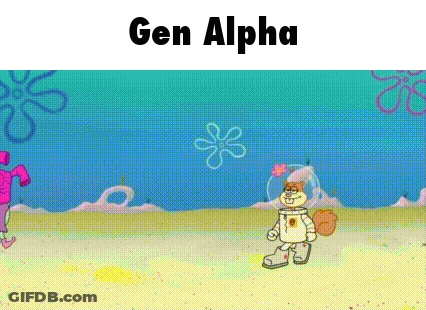 SpongeBob And Patrick Standing In Field GIF