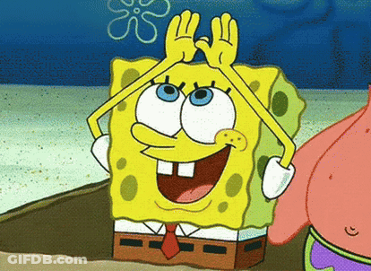 Spongebob And Patrick Standing In Sand GIF