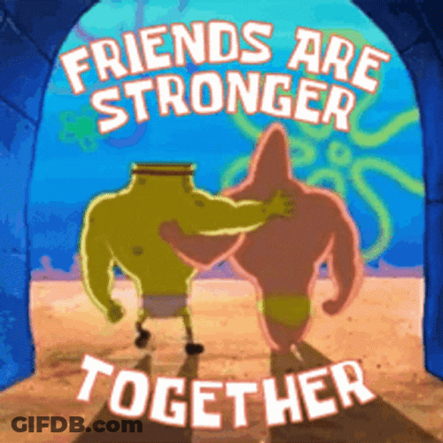 Spongebob And Patrick Strong Together GIF