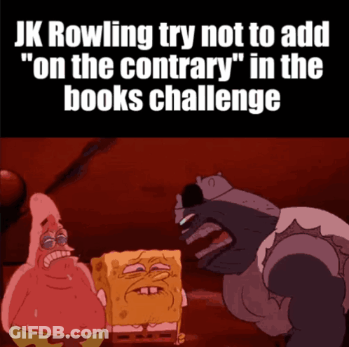 SpongeBob And Patrick Talking About JK Rowling GIF