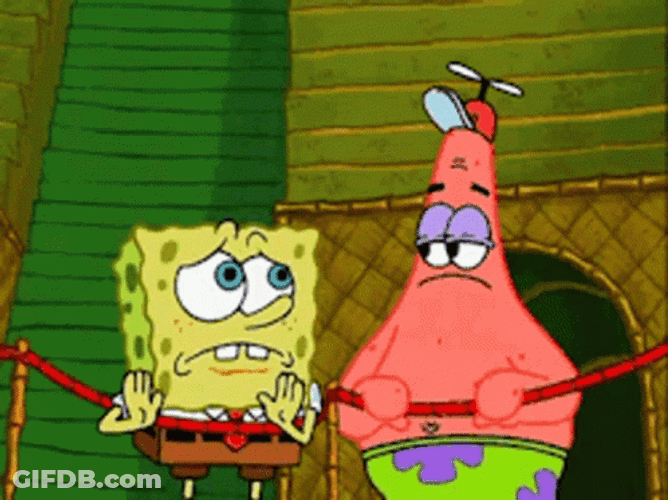 Spongebob And Patrick Well I'm Out Here GIF