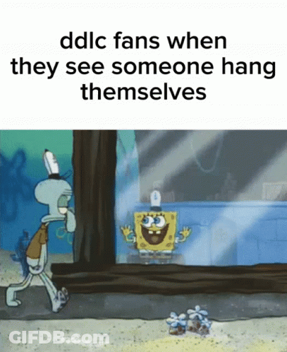 SpongeBob And Squidward Looking Out Window GIF