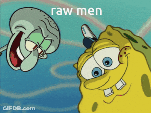 Spongebob And Squidward Raw Men GIF