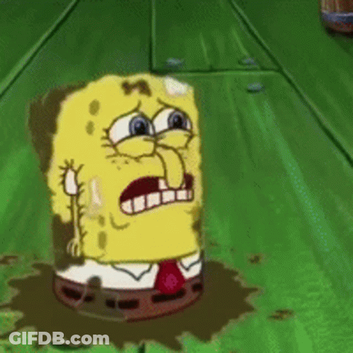 SpongeBob And Squidward Standing Together GIF