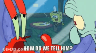 SpongeBob And Squidward Talking GIF