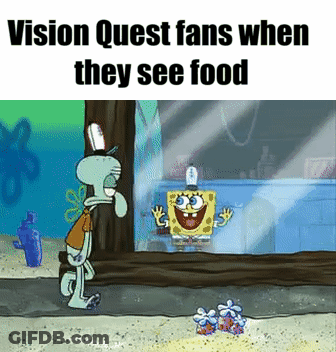 SpongeBob And Squidward Vision Quest Fans Seeing Food GIF