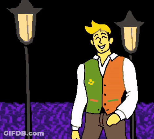 SpongeBob And Squidward With Order Here Sign GIF