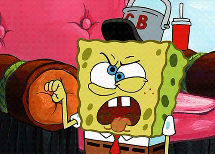 SpongeBob Annoyed Blah GIF