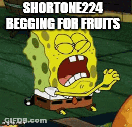 SpongeBob Begging For Fruits GIF