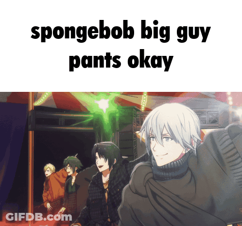 Spongebob Big Guy Pants Okay Is Written On A Picture GIF