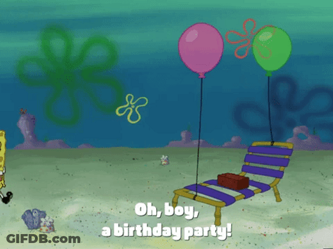 Spongebob Birthday Patrick Party GIF