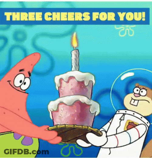 Spongebob Birthday Sandy Patrick GIF