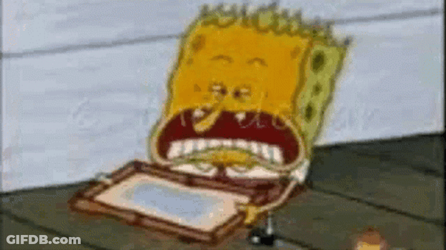 Spongebob Broked Face No Dollar Bill GIF