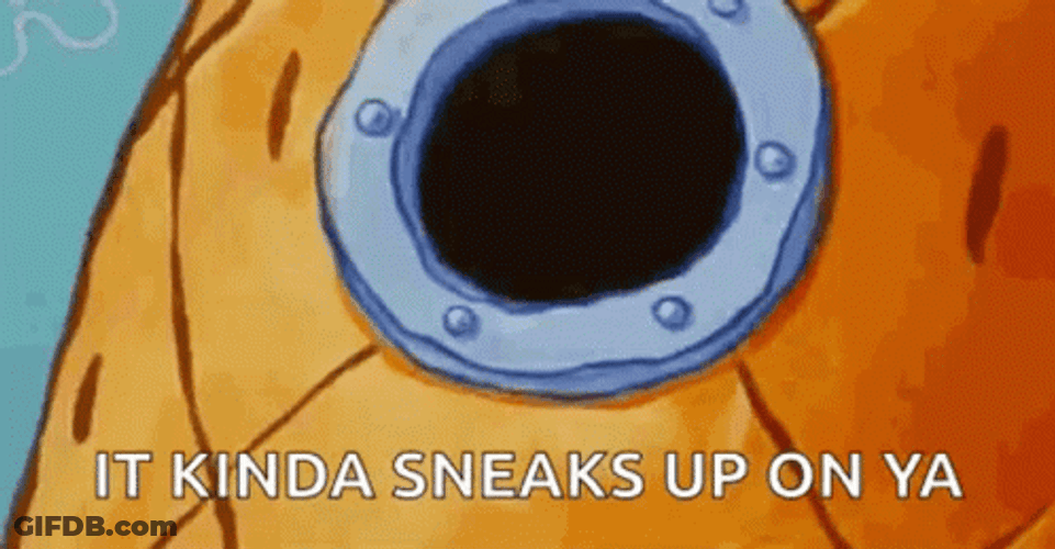 Spongebob By His Window Hiding Meme GIF