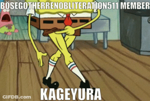 SpongeBob Carrying Kageyura Box GIF