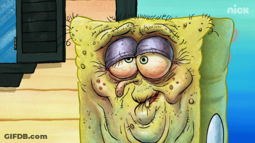 SpongeBob Cartoon With Nick Logo GIF