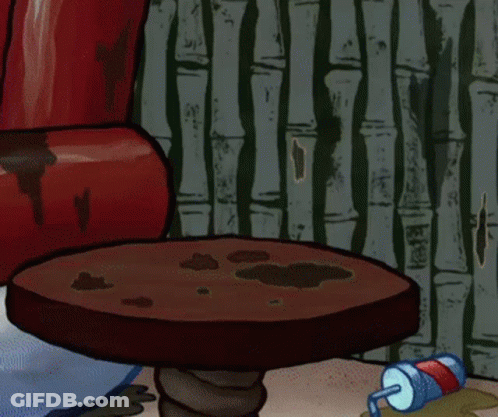 SpongeBob Character Drinking From Straw GIF