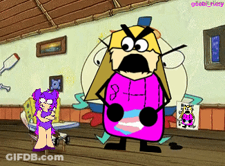 SpongeBob Character Next To Girl GIF
