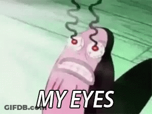 SpongeBob Character Saying My Eyes GIF