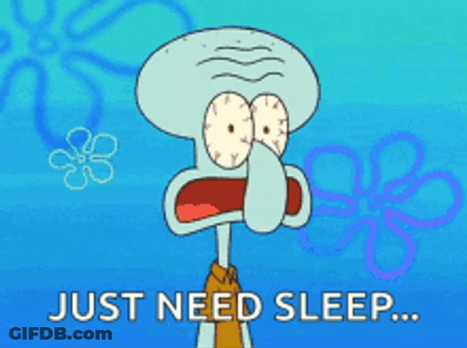 Spongebob Character Tired Squidward Eye Strain GIF