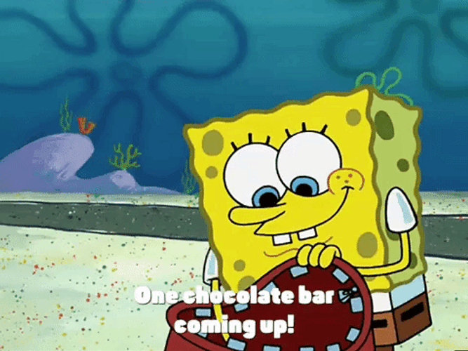 Spongebob Chocolate Bars Coming Up GIF