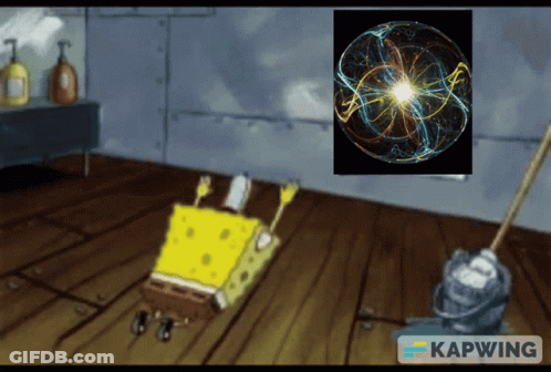 SpongeBob Cleaning Floor With Sphere Picture GIF